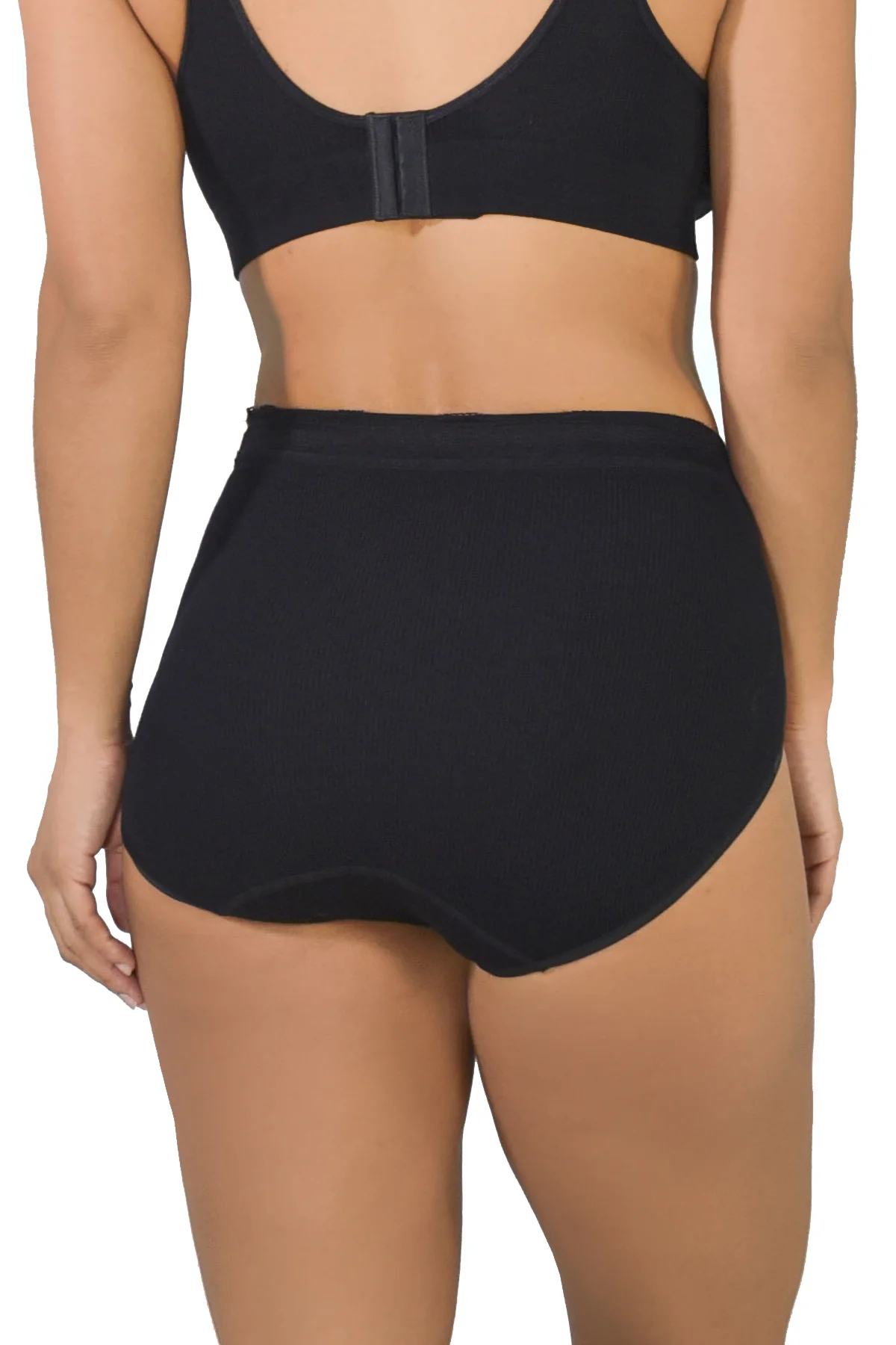 3 Pack Ribbed Seamless Brief with Lace Trim - Image 3