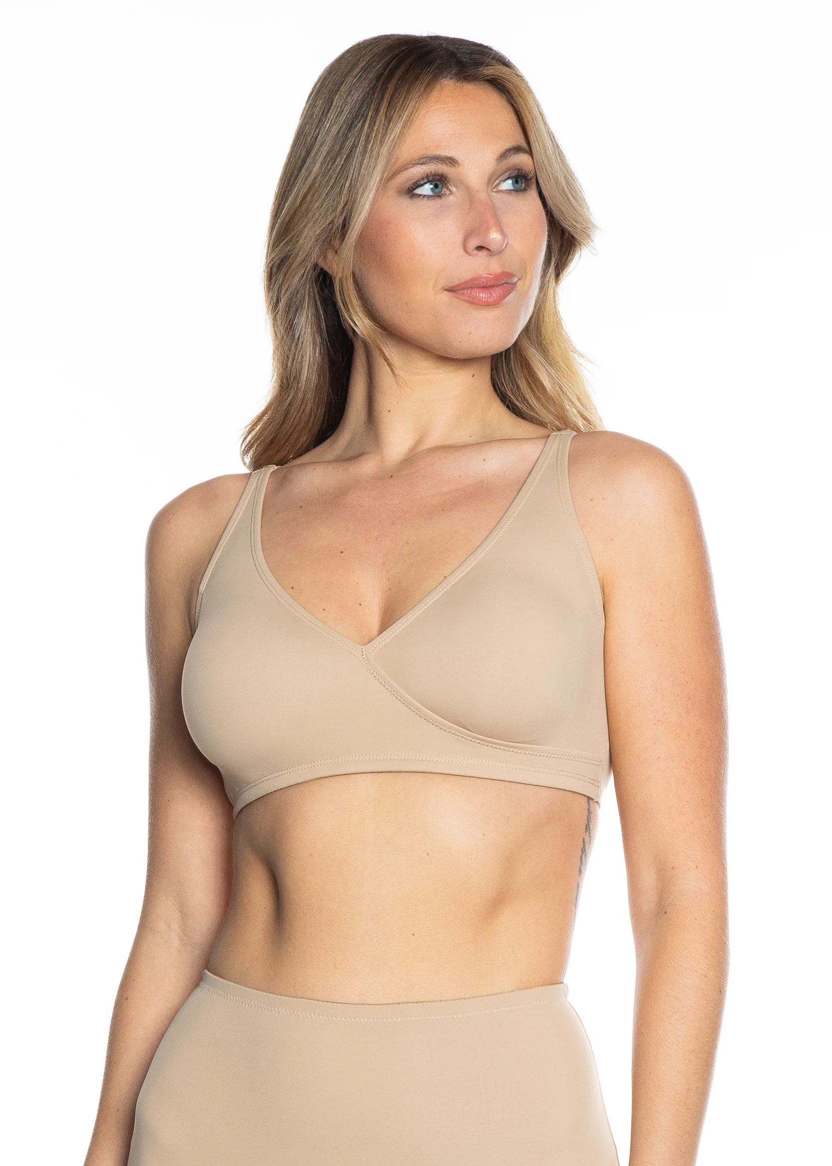 Butterknit Wrap Bra with Crossover Back - Image 3