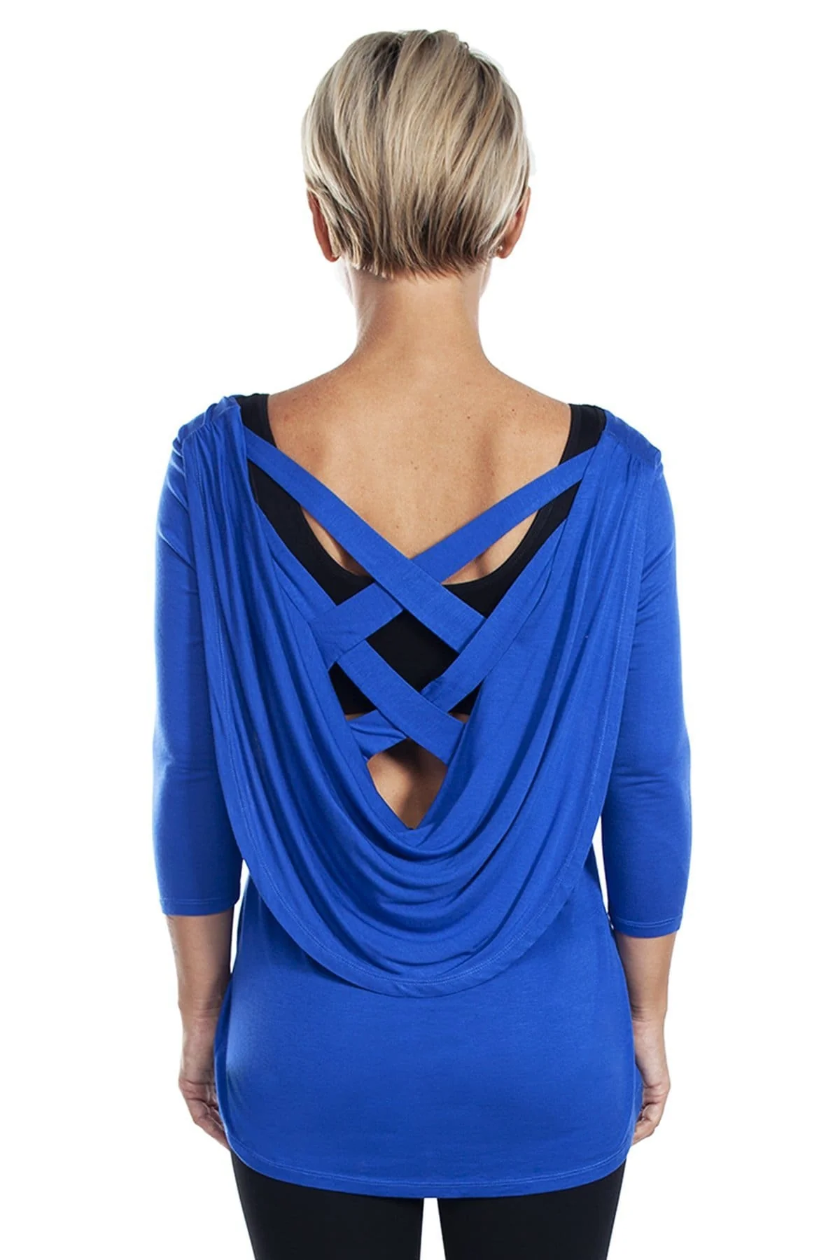Criss Drape Cross Back Top - FINAL SALE - Image 3