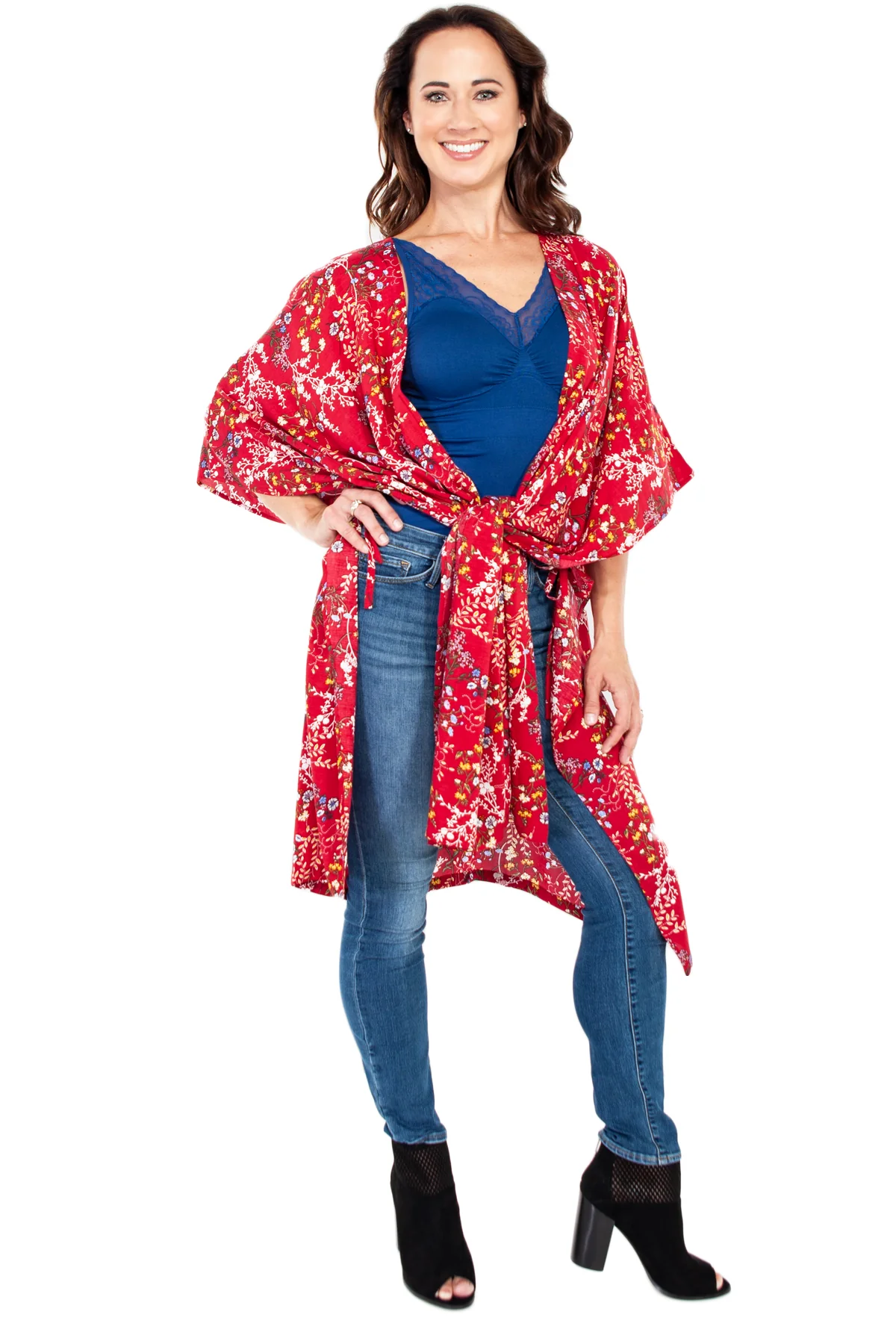 Kimono Robe with Side Ties - FINAL SALE - Image 3