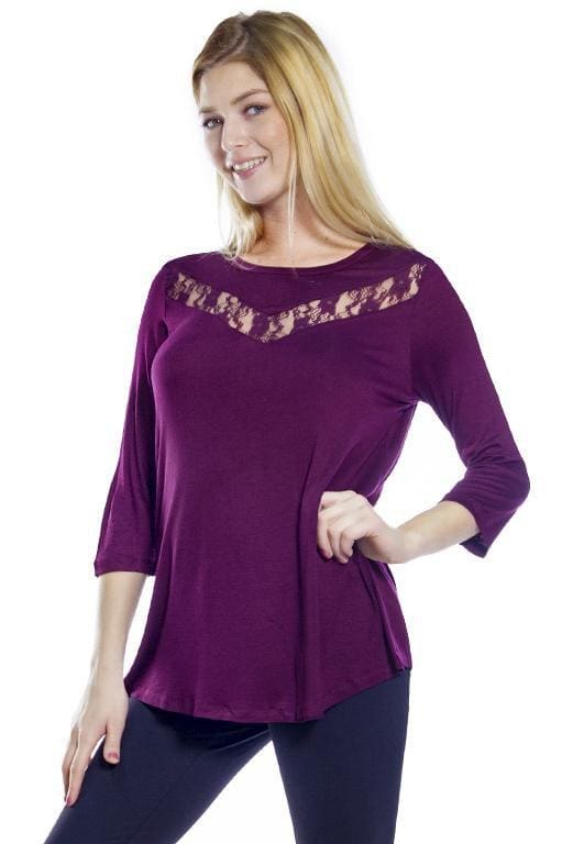 Lace Inset Top - FINAL SALE - Image 6