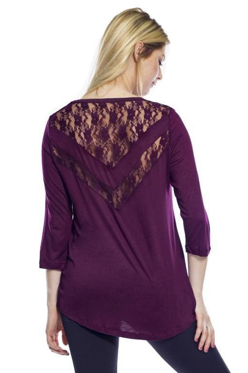 Lace Inset Top - FINAL SALE - Image 7