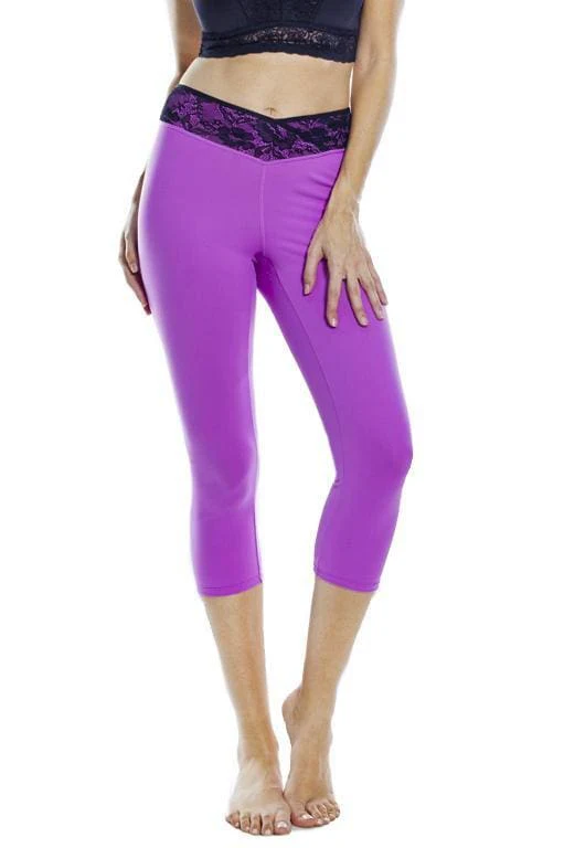Lace Waist Capri Legging - FINAL SALE - Image 4