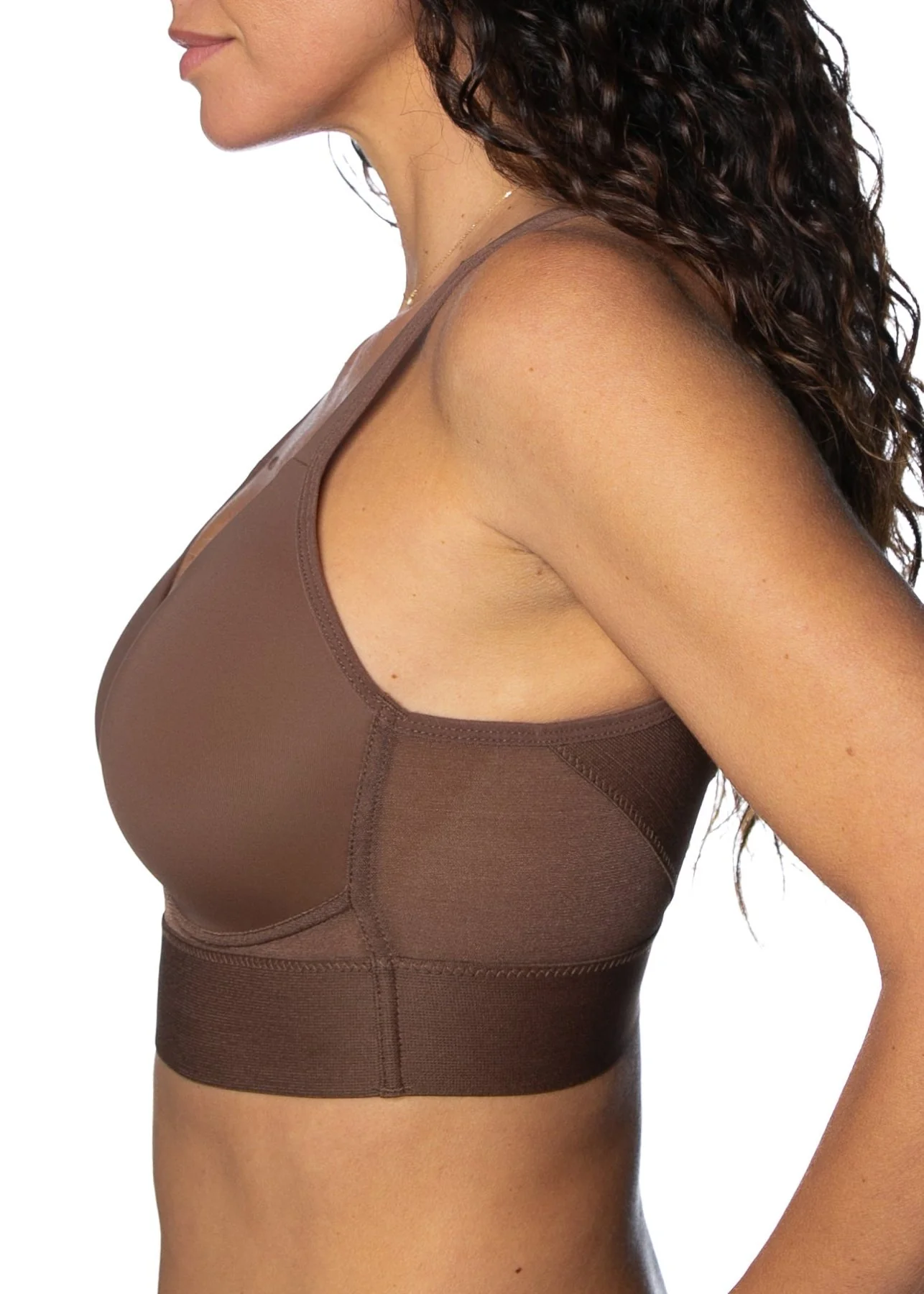 Molded Cup Bra with Mesh Back Detail - Image 9