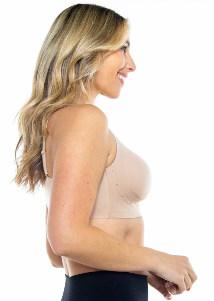 Perforated Gel Bra with Mesh Detail - Image 12
