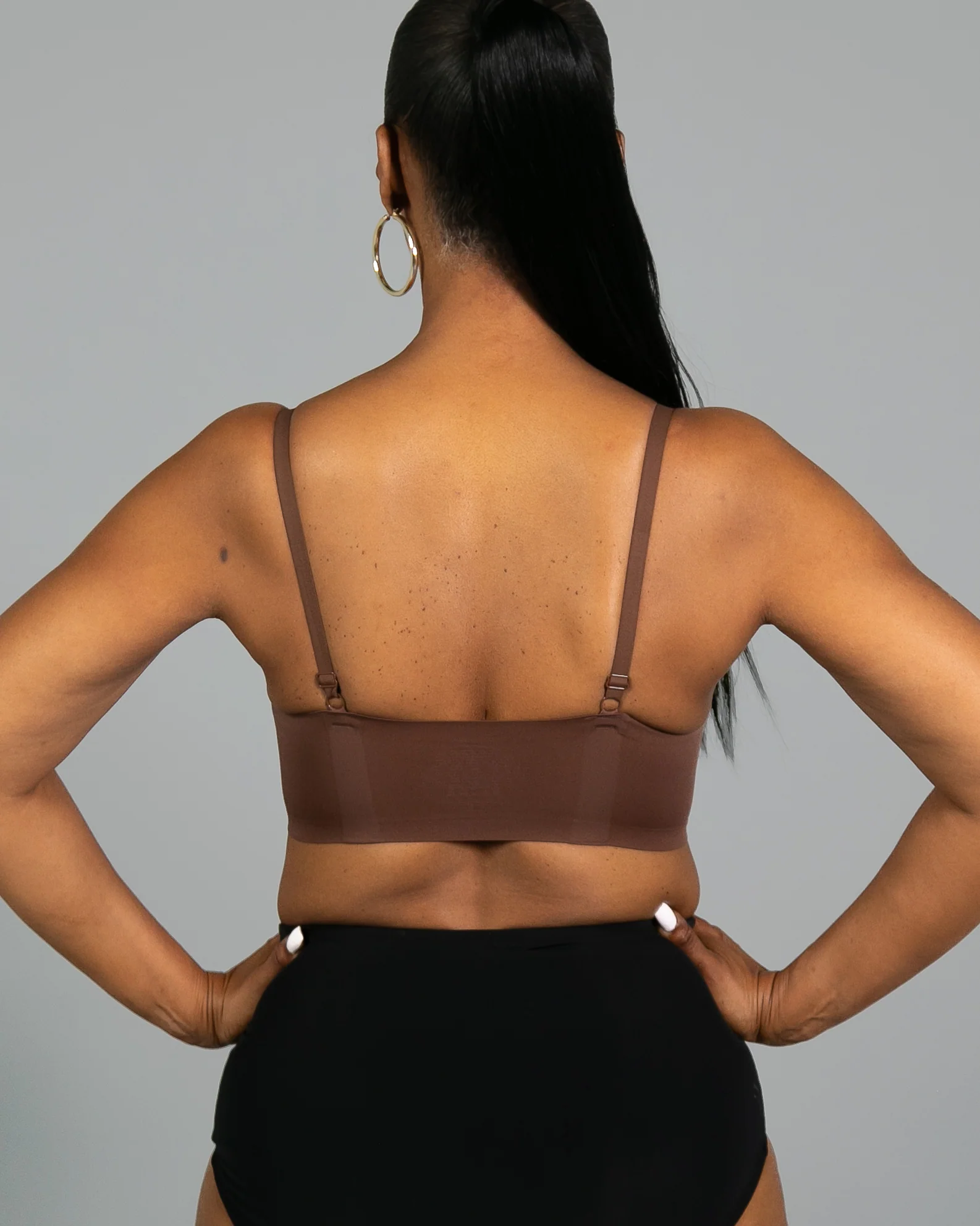 Perforated Gel Bra with Mesh Detail - Image 18