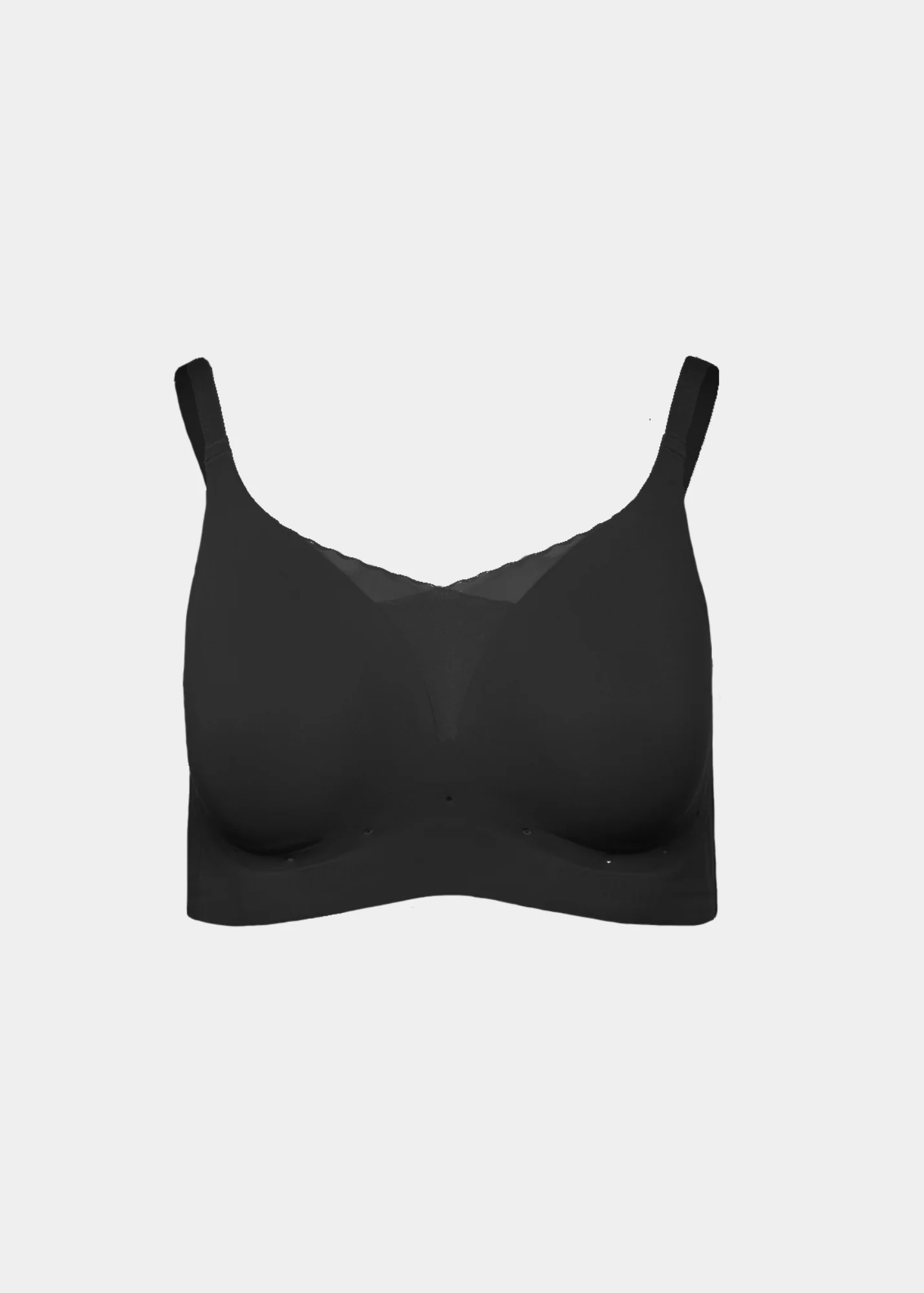 Perforated Gel Bra with Mesh Detail - Image 3