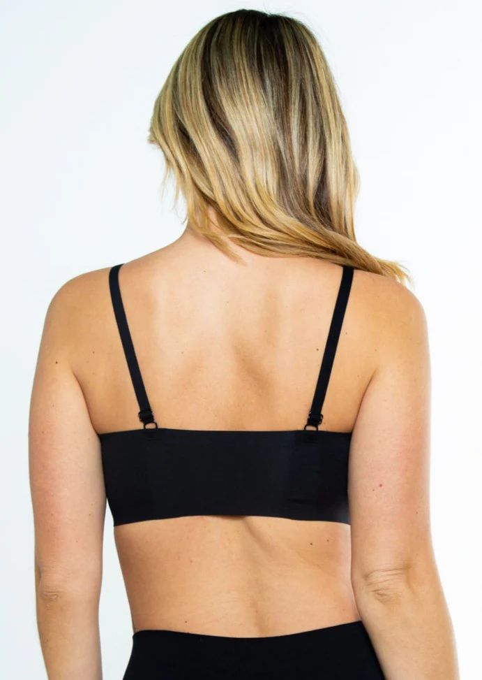 Perforated Gel Bra with Mesh Detail - Image 5