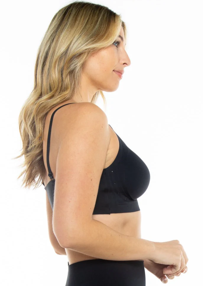 Perforated Gel Bra with Mesh Detail - Image 6