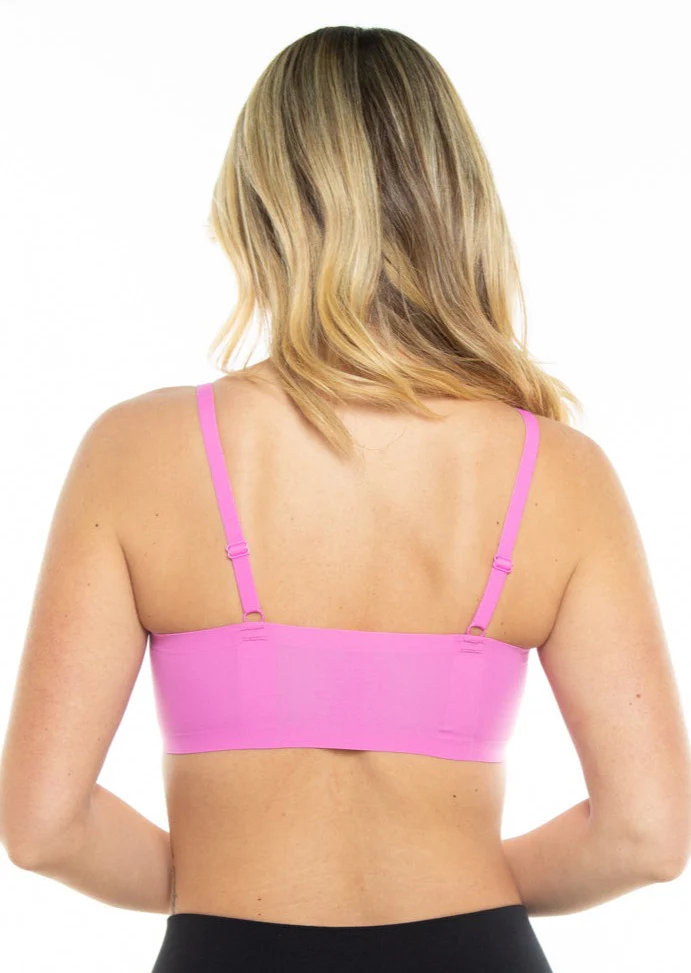 Perforated Gel Bra with Mesh Detail - Image 9
