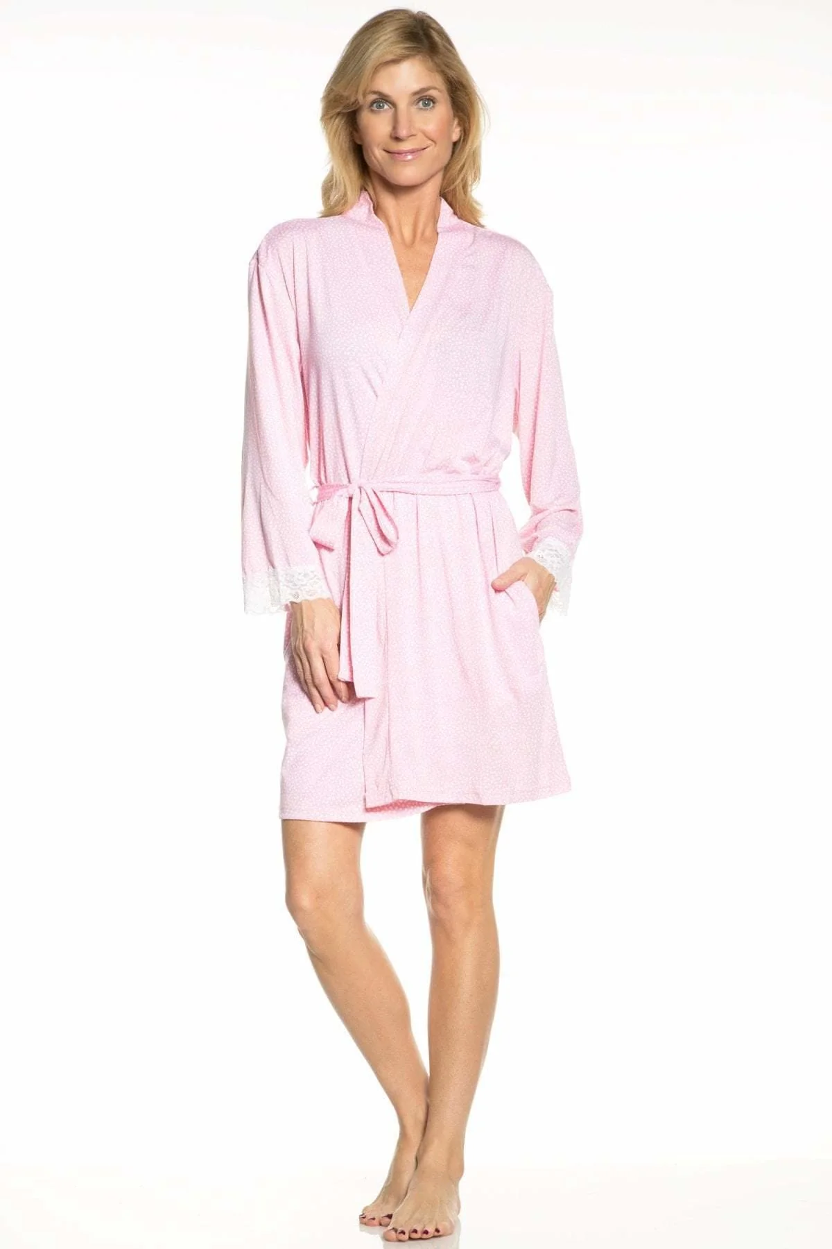 Printed Short Robe - FINAL SALE - Image 4