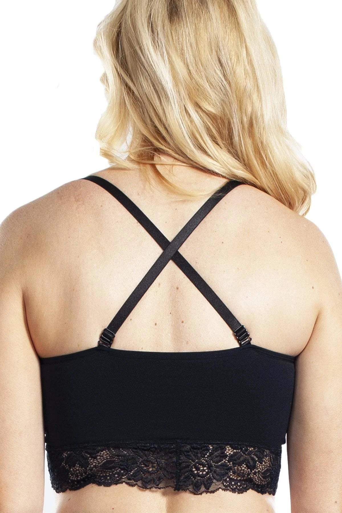 Seamless Lace Bra with Removable Straps - Final Sale - Image 3