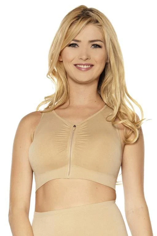 Seamless Zip Front Bra with Padded Strap - Final Sale - Image 7