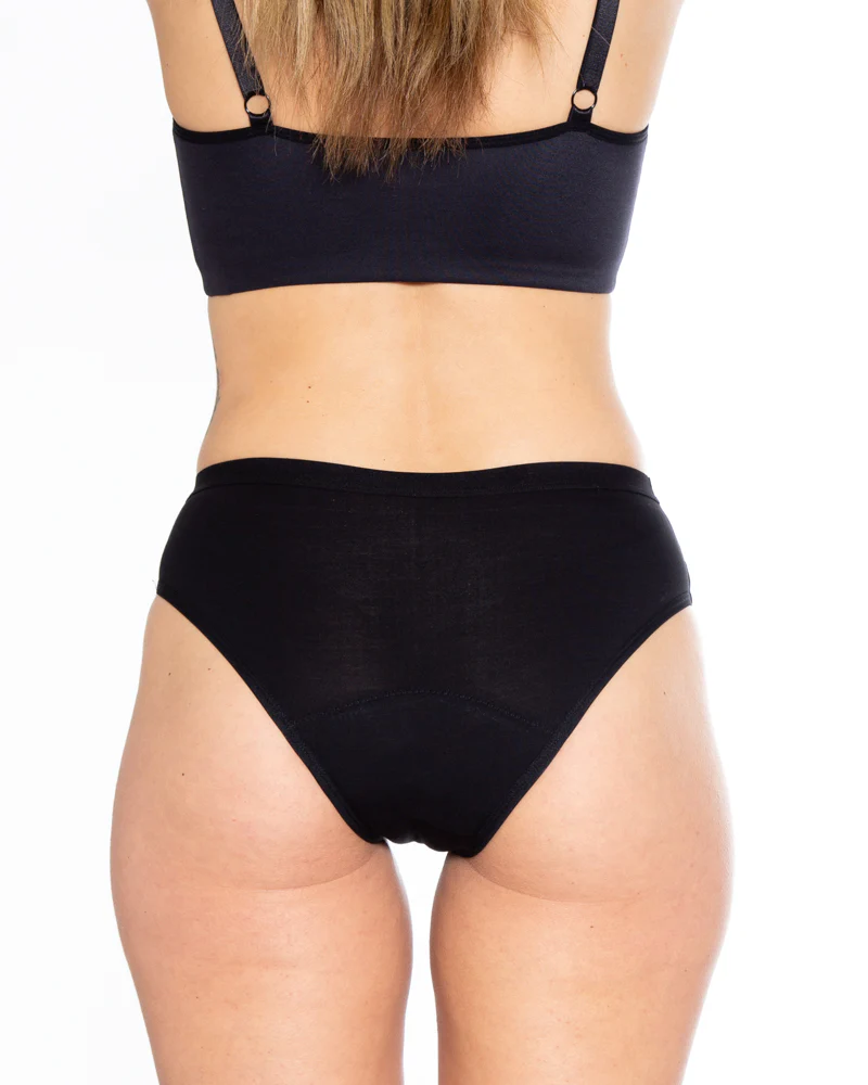 Sheer Panel Leakproof Bikini - Moderate Hold - Image 3