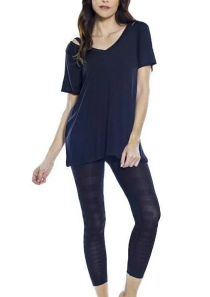 Tonal Striped Seamless Legging - FINAL SALE - Image 3