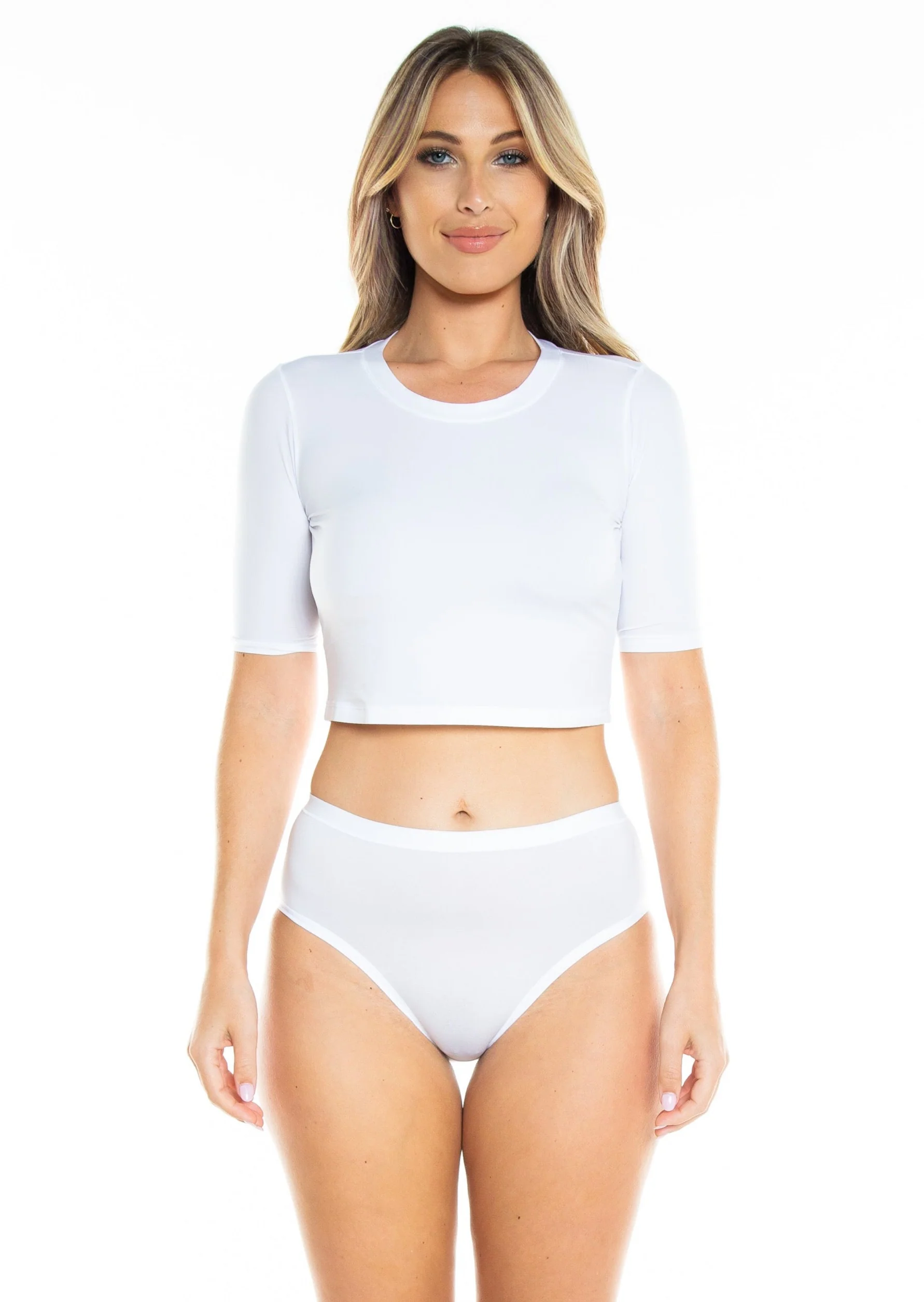 Ultra Lightweight Stretch Knit Crop Top - Image 8