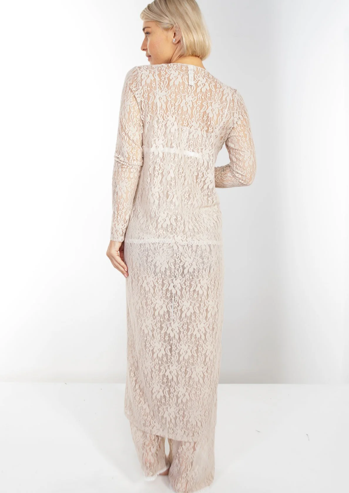Up All Night Stretch Lace Duster - Final Sale - Image 6